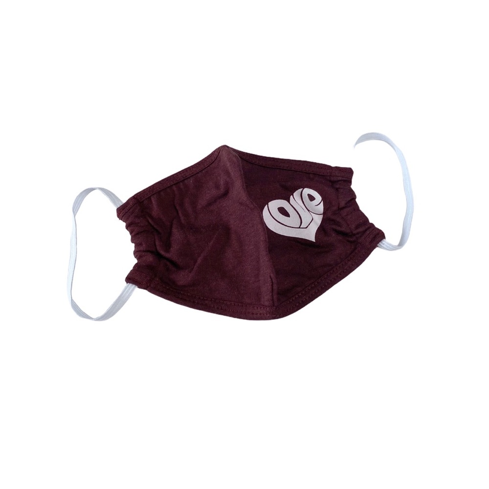 new SOTM ❤︎ Reversible Love Elastic Strap Face Mask ❤︎ Wine - Picture 6 of 8